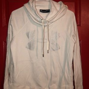 Adidas White LS Pullover Sweater S